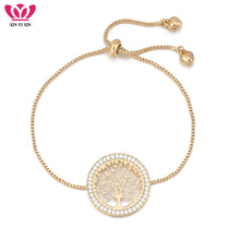 Load image into Gallery viewer, 2018 New pulseira mujer moda Clear Crystal Gold Charm Bracelets