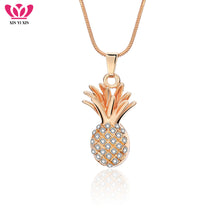 Load image into Gallery viewer, Crystal Pineapple Necklace For Women Rose Gold Colors