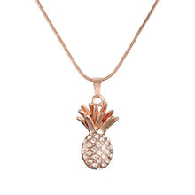Load image into Gallery viewer, Crystal Pineapple Necklace For Women Rose Gold Colors